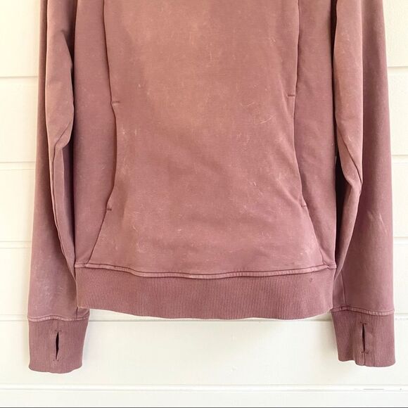 Lululemon Scuba Hoodie Pullover Washed Quicksand Size 4 - Picture 7 of 14